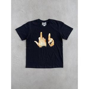 Vintage Y2K ADULT “Middlle Finger“ Sign Lanuage Tee